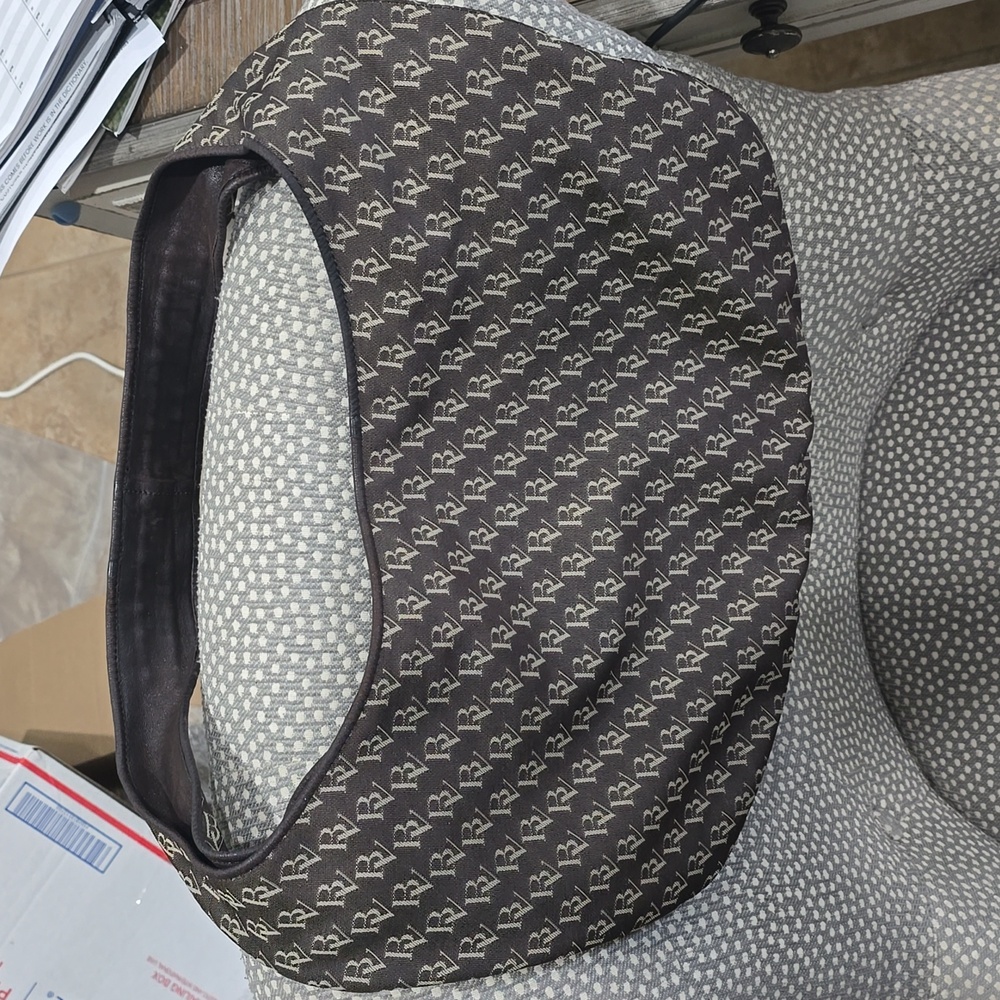 Vintage Bottega Veneta Signature monogram cloth hobo